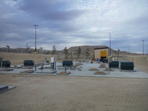 Completed wastewater plant site