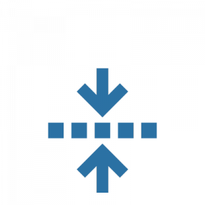 icon symbolizing that BluBox MBR modular membrane bioreactors have a compact footprint