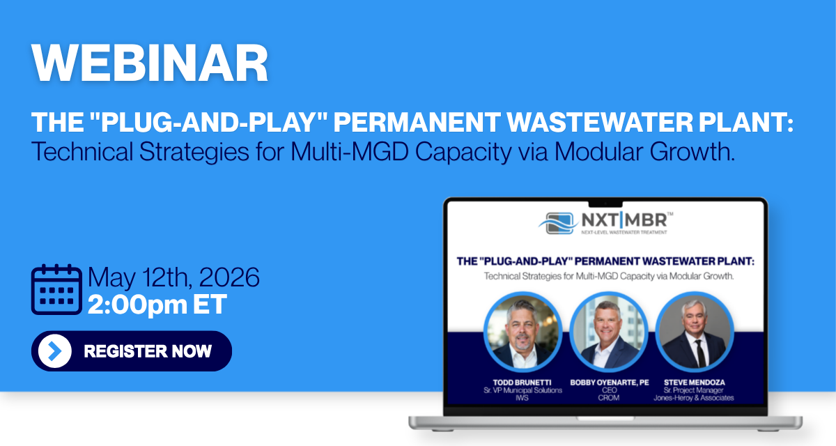 The “Plug-and-Play” Permanent Wastewater Plant